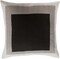 Diva At Home 18" Black and Brown Block Patterned Woven Indoor Square Throw Pillow - Poly Filled